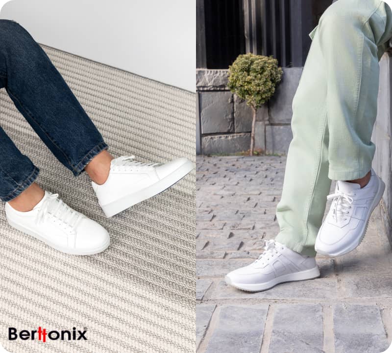 کفش چرم مردانه سفید